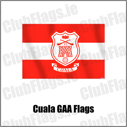 Cuala GAA Flags with the verified club crest and colours, Dublin GAA - ClubFlags.ie
