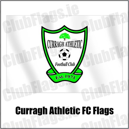 Curragh Athletic FC Flags with the club crest and colours, Donegal Football - ClubFlags.ie
