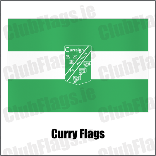 Curry Flags with the club crest and colours, Sligo GAA - ClubFlags.ie