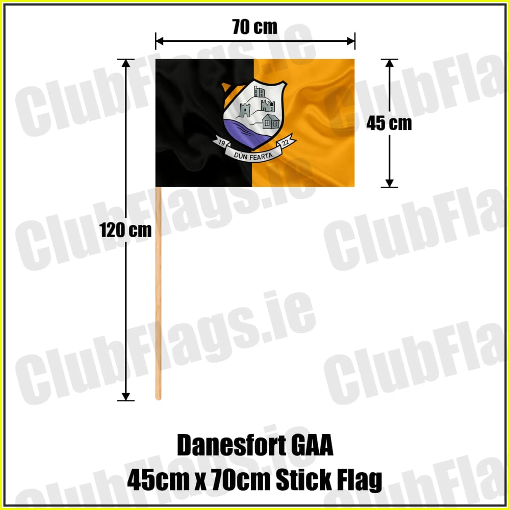 Danesfort GAA 45cm x 70cm Stick Flag - ClubFlags.ie