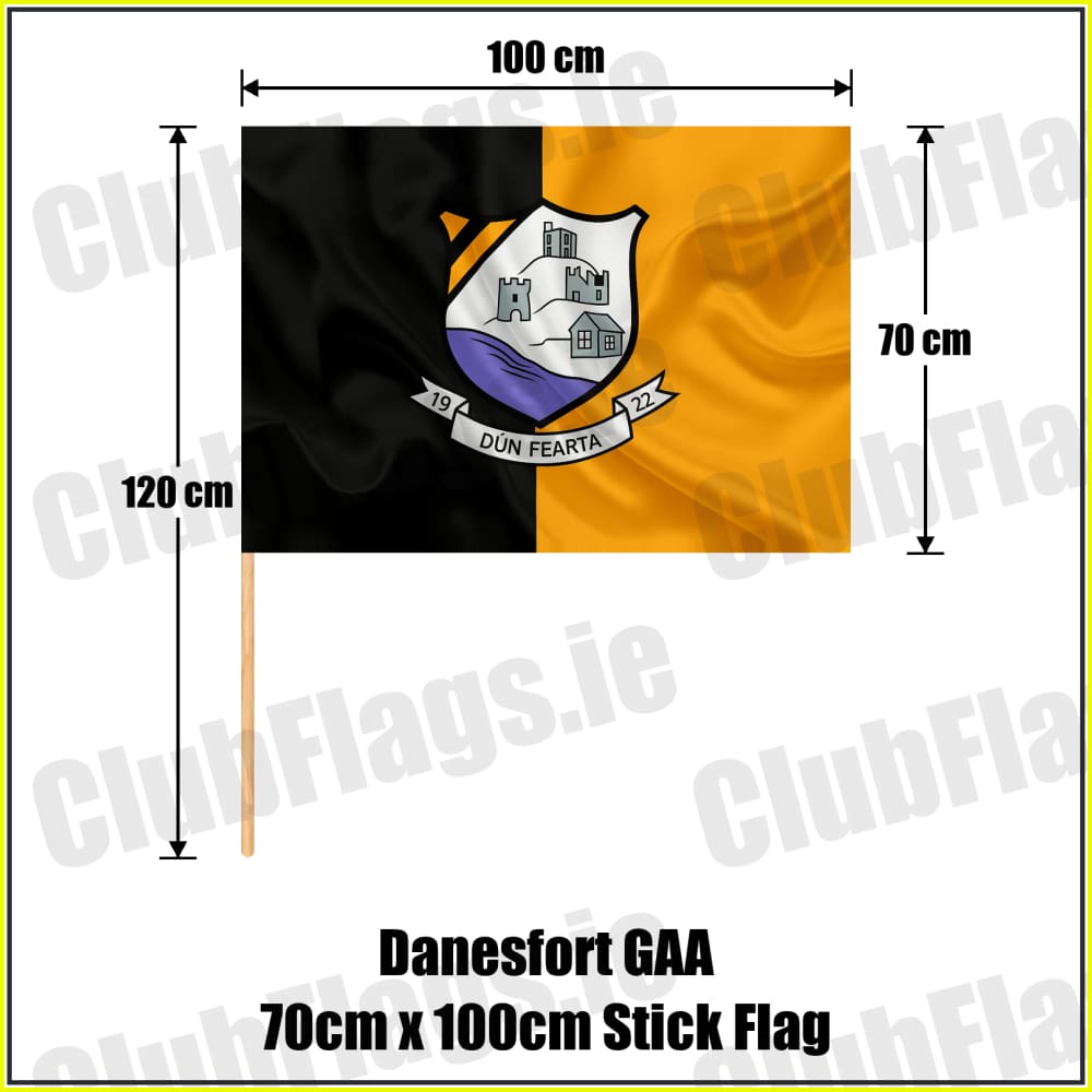 Danesfort GAA 70cm x 100cm Stick Flag - ClubFlags.ie