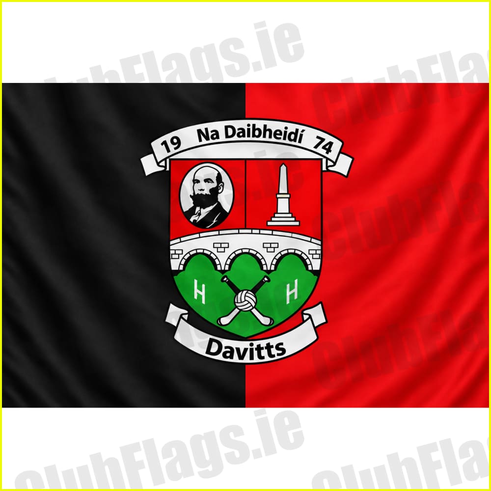 Davitts GAA club flag artwork - ClubFlags.ie