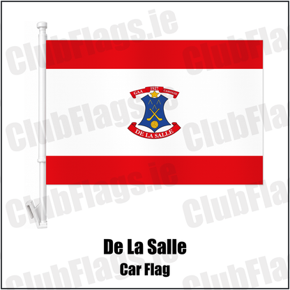 De La Salle Car Flag with the club crest and colours, Waterford GAA - ClubFlags.ie
