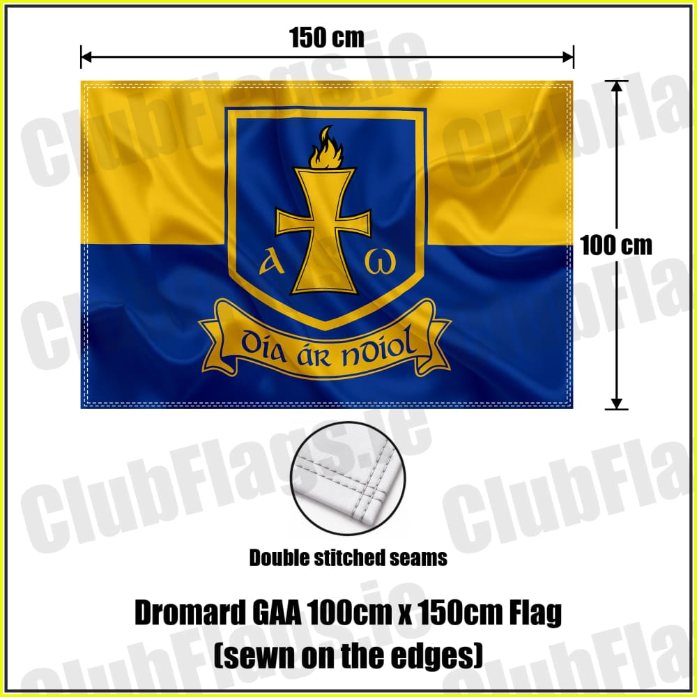 Dromard GAA 100cm x 150cm Flag (sewn on the edges) - ClubFlags.ie