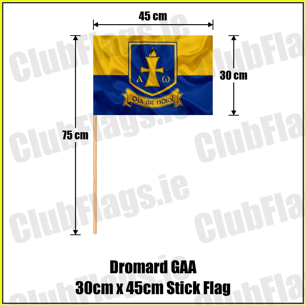 Dromard GAA 30cm x 45cm Stick Flag - ClubFlags.ie