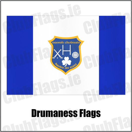 Drumaness Flags with the club crest and colours, Down GAA - ClubFlags.ie