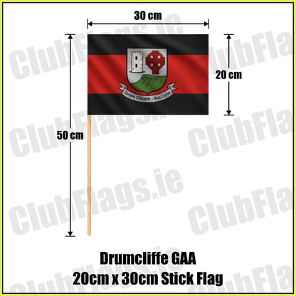 Drumcliffe GAA 20cm x 30cm Stick Flag - ClubFlags.ie