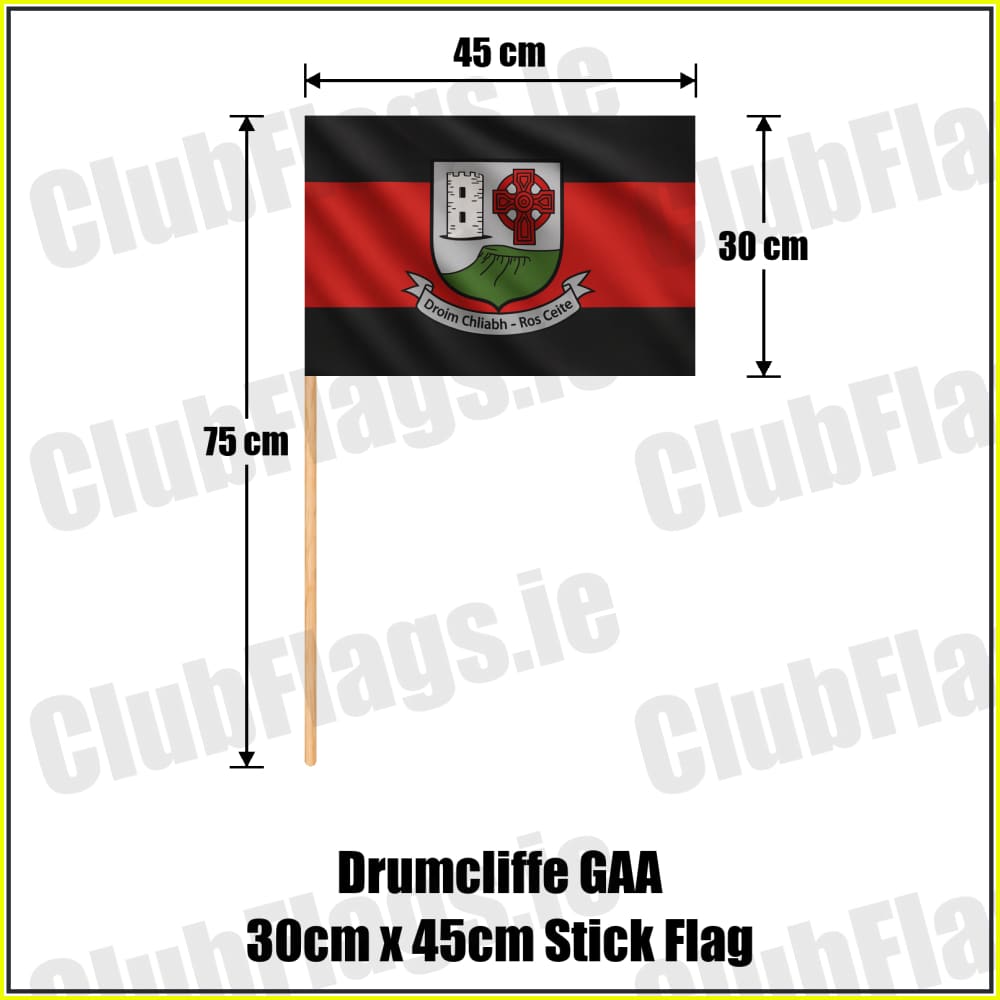 Drumcliffe GAA 30cm x 45cm Stick Flag - ClubFlags.ie