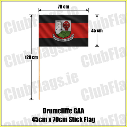 Drumcliffe GAA 45cm x 70cm Stick Flag - ClubFlags.ie