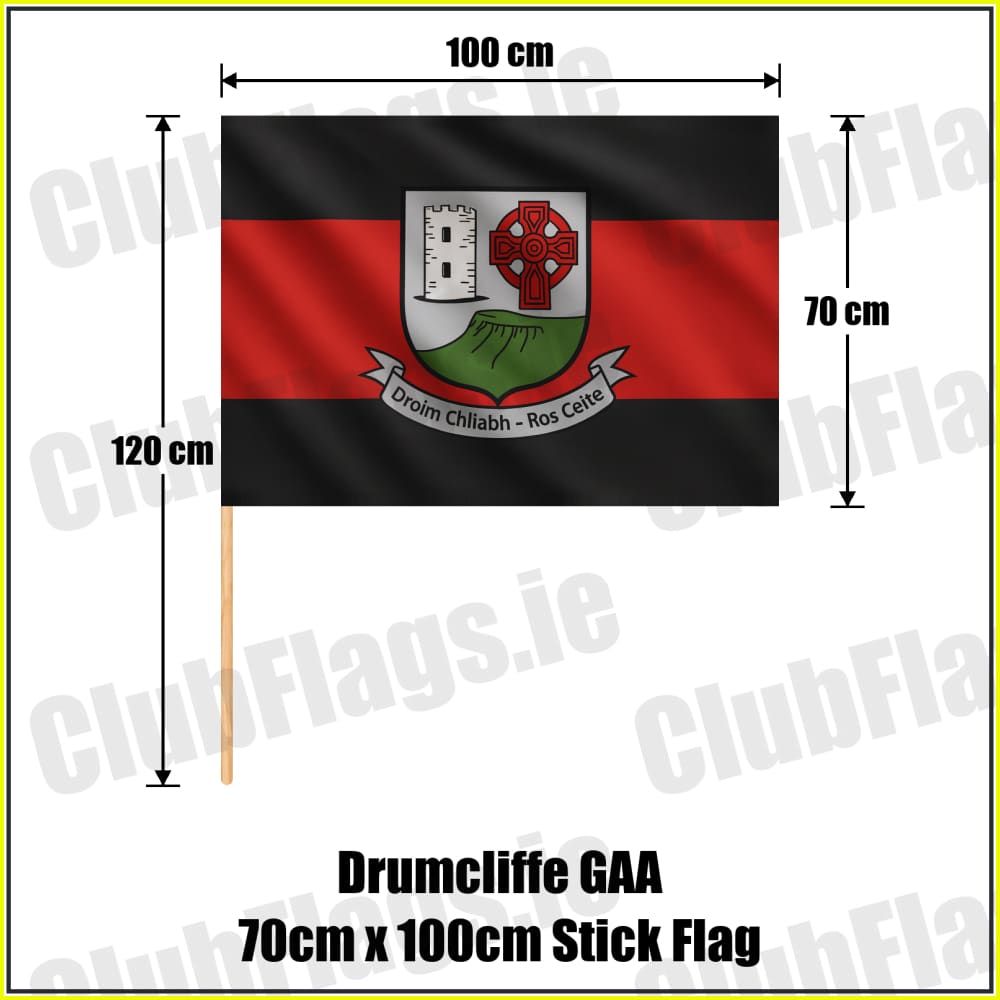 Drumcliffe GAA 70cm x 100cm Stick Flag - ClubFlags.ie