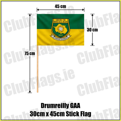 Drumreilly GAA 30cm x 45cm Stick Flag - ClubFlags.ie