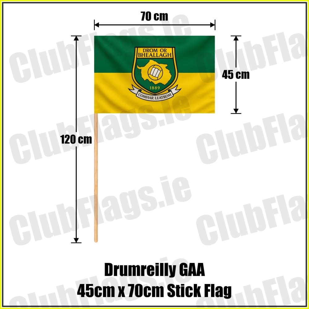Drumreilly GAA 45cm x 70cm Stick Flag - ClubFlags.ie