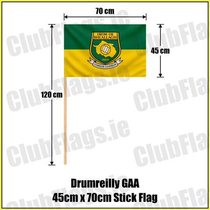 Drumreilly GAA 45cm x 70cm Stick Flag - ClubFlags.ie