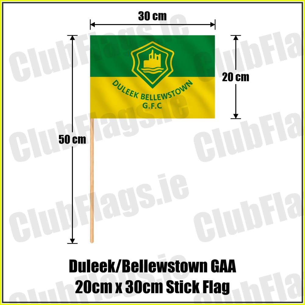 Duleek/Bellewstown GAA 20cm x 30cm Stick Flag - ClubFlags.ie