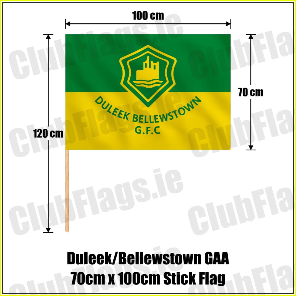 Duleek/Bellewstown GAA 70cm x 100cm Stick Flag - ClubFlags.ie