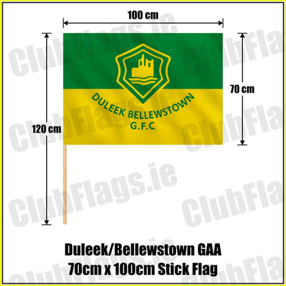 Duleek/Bellewstown GAA 70cm x 100cm Stick Flag - ClubFlags.ie