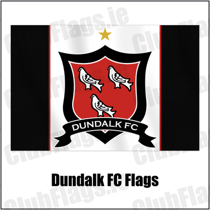 Dundalk FC Flags with the club crest and colours, Louth Football - ClubFlags.ie