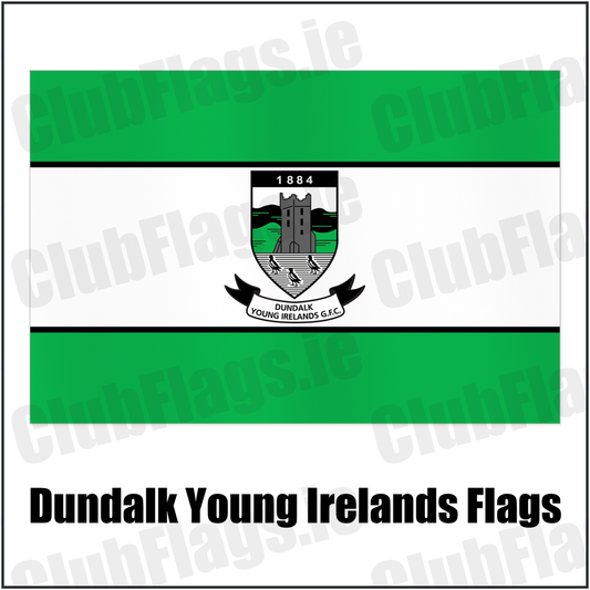 Dundalk Young Irelands Flags with the club crest and colours, Louth GAA - ClubFlags.ie