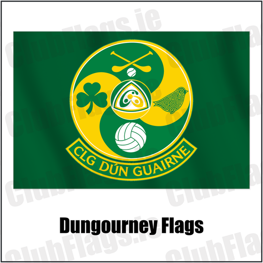 Dungourney Flags with the verified club crest and colours, Cork GAA - ClubFlags.ie