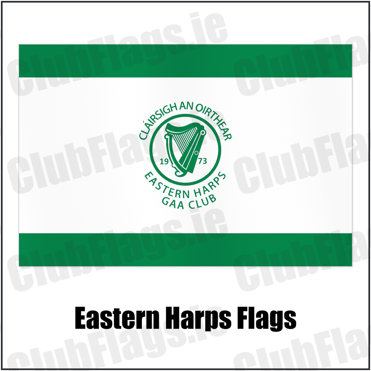 Eastern Harps Flags with the club crest and colours, Sligo GAA - ClubFlags.ie