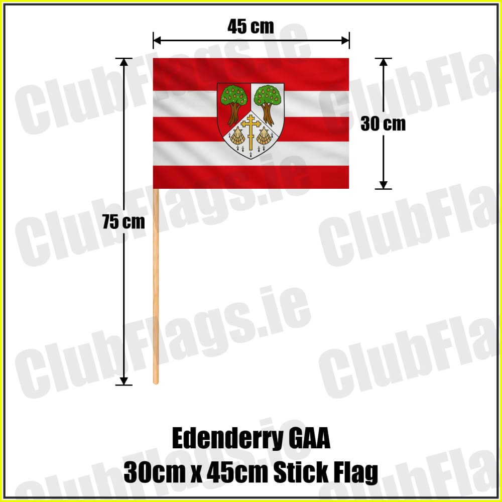 Edenderry GAA 30cm x 45cm Stick Flag - ClubFlags.ie