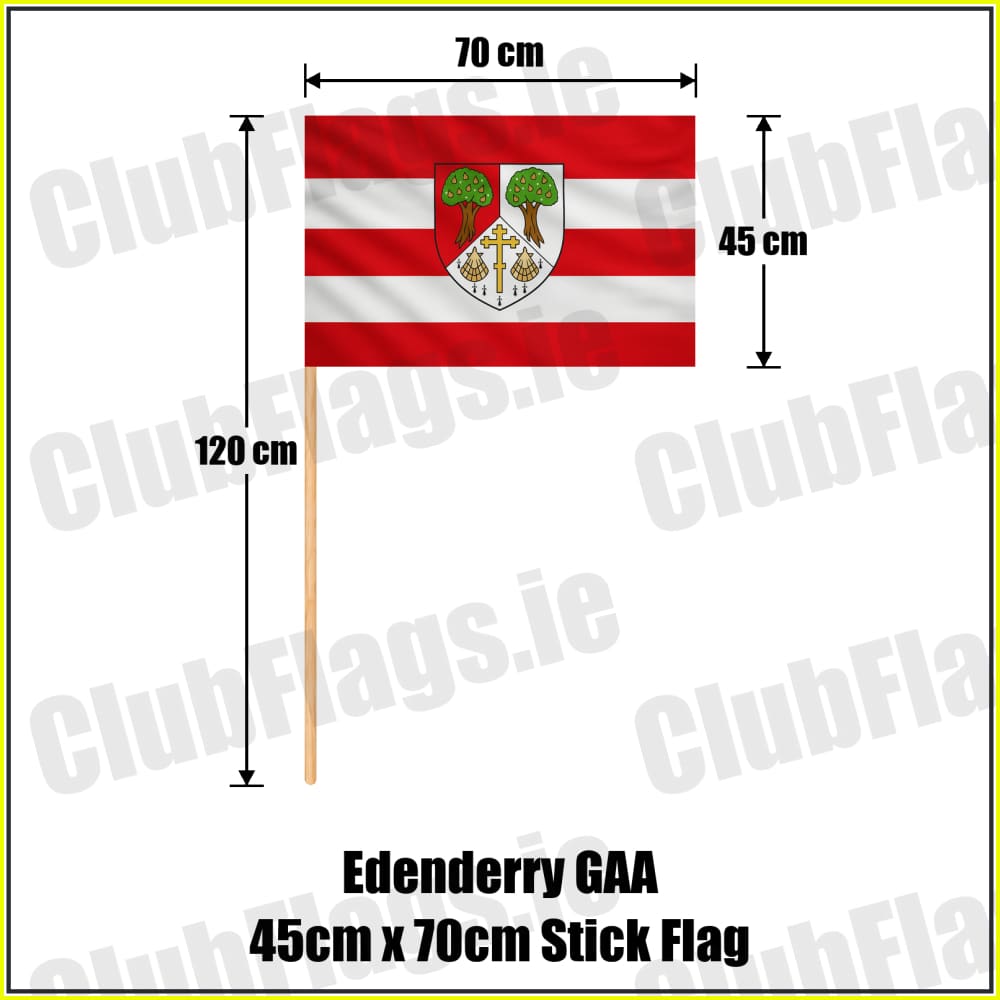 Edenderry GAA 45cm x 70cm Stick Flag - ClubFlags.ie