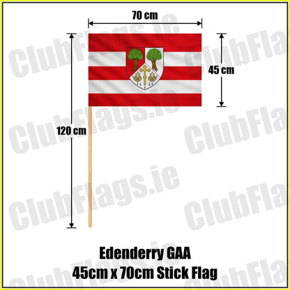 Edenderry GAA 45cm x 70cm Stick Flag - ClubFlags.ie