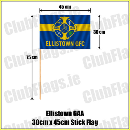 Ellistown GAA 30cm x 45cm Stick Flag - ClubFlags.ie