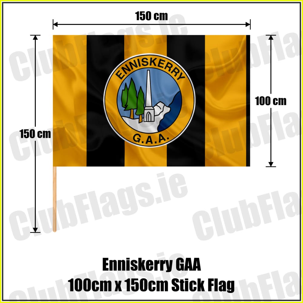 Enniskerry GAA 100cm x 150cm Stick Flag - ClubFlags.ie