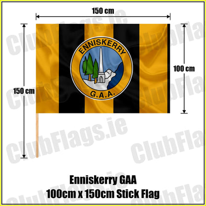 Enniskerry GAA 100cm x 150cm Stick Flag - ClubFlags.ie