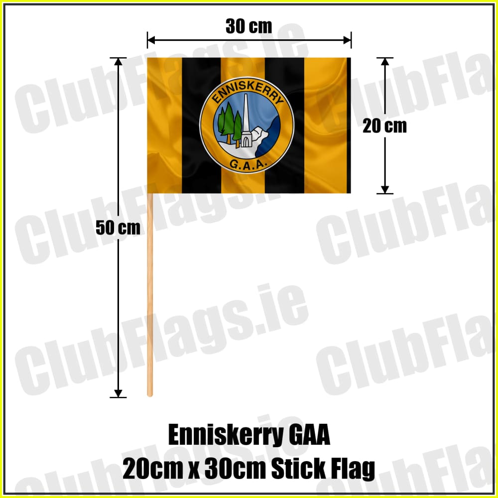 Enniskerry GAA 20cm x 30cm Stick Flag - ClubFlags.ie