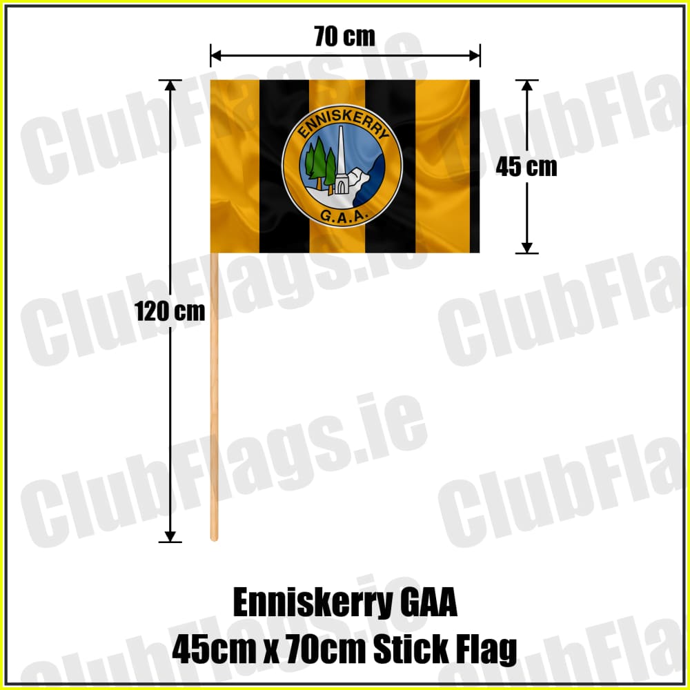 Enniskerry GAA 45cm x 70cm Stick Flag - ClubFlags.ie