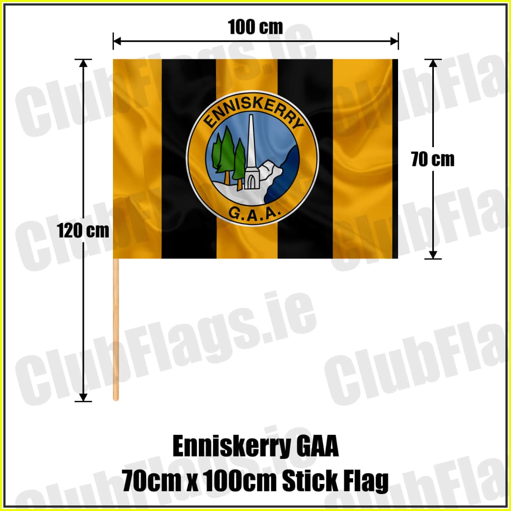 Enniskerry GAA 70cm x 100cm Stick Flag - ClubFlags.ie