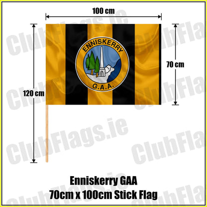 Enniskerry GAA 70cm x 100cm Stick Flag - ClubFlags.ie