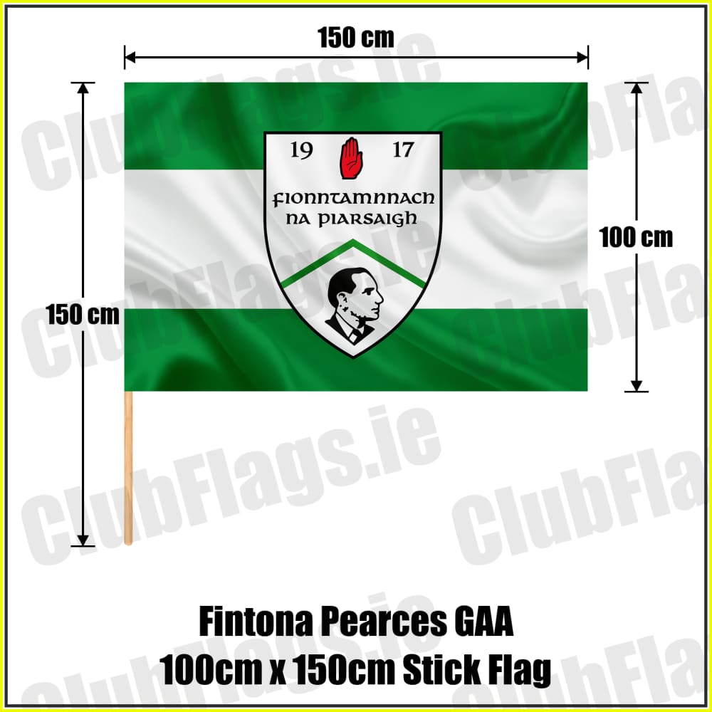 Fintona Pearces GAA 100cm x 150cm Stick Flag - ClubFlags.ie