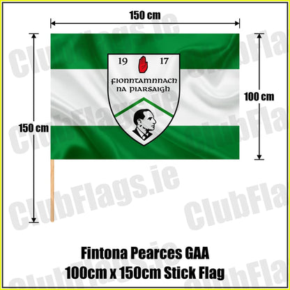 Fintona Pearces GAA 100cm x 150cm Stick Flag - ClubFlags.ie