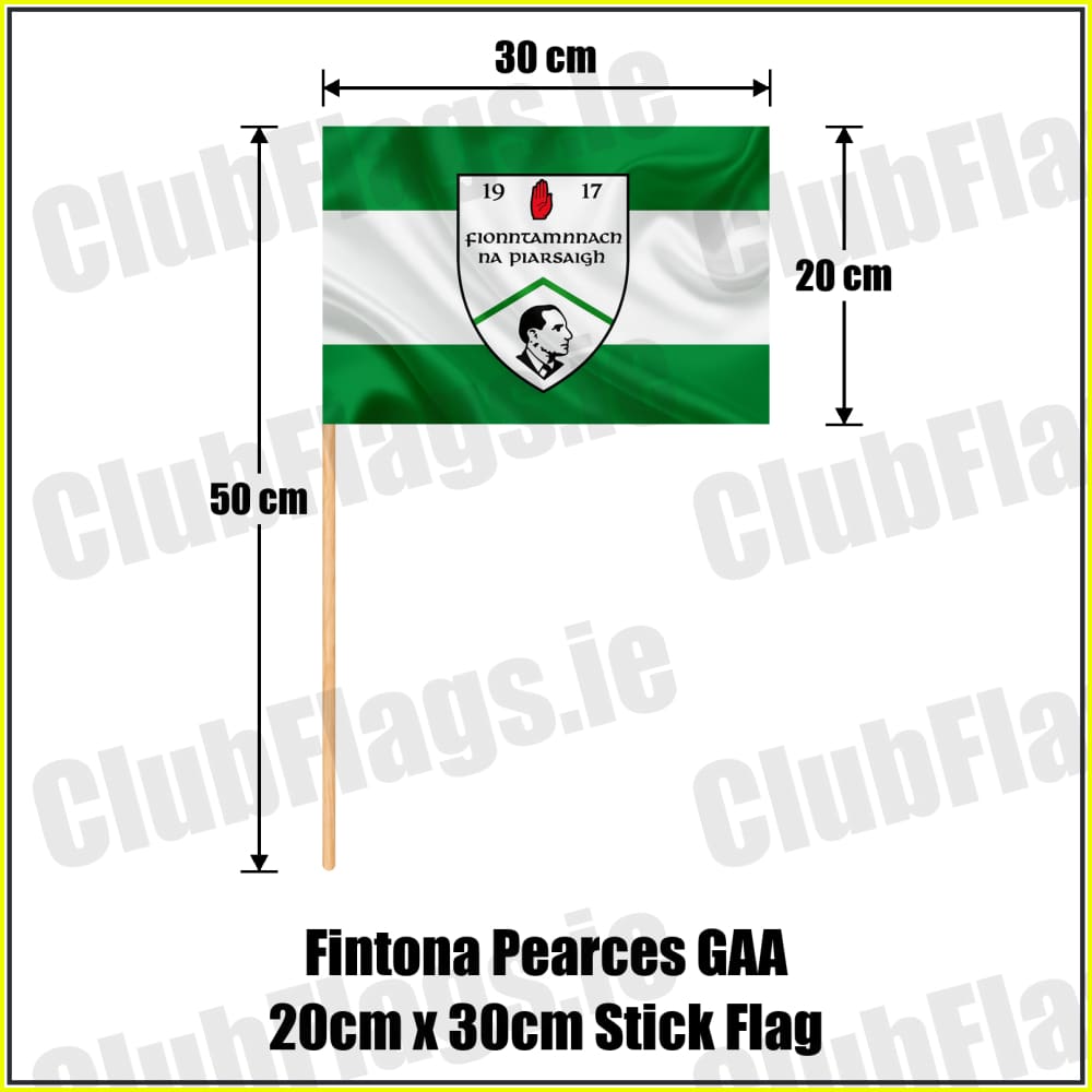Fintona Pearces GAA 20cm x 30cm Stick Flag - ClubFlags.ie