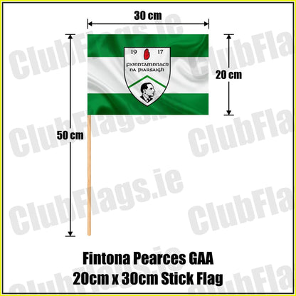 Fintona Pearces GAA 20cm x 30cm Stick Flag - ClubFlags.ie