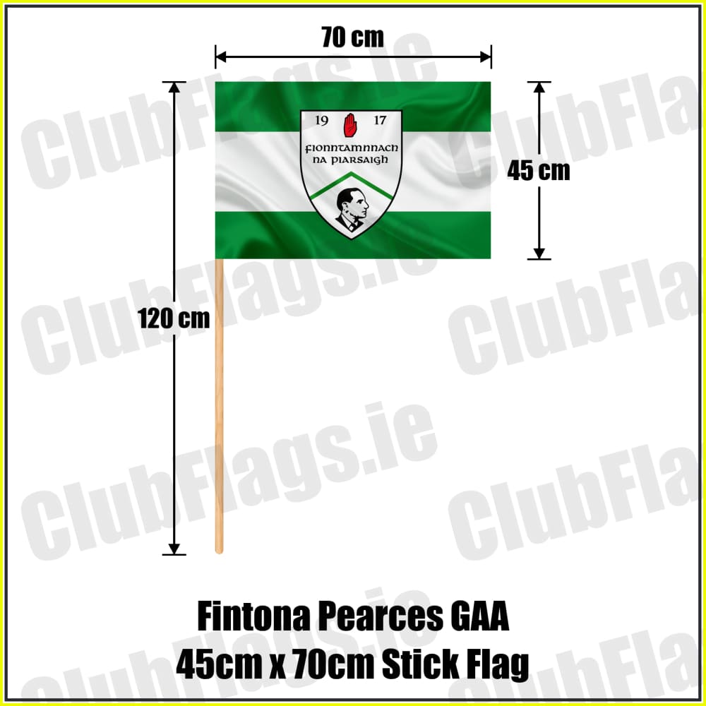 Fintona Pearces GAA 45cm x 70cm Stick Flag - ClubFlags.ie