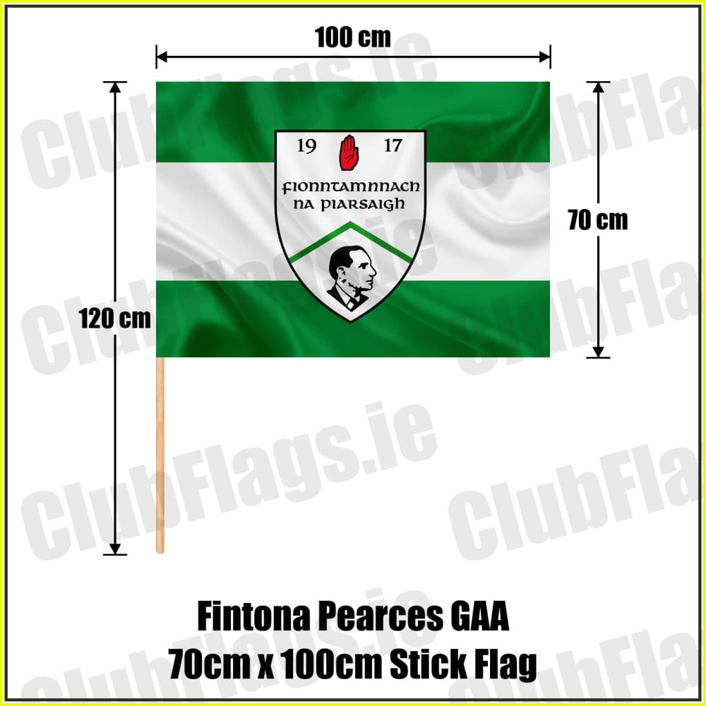Fintona Pearces GAA 70cm x 100cm Stick Flag - ClubFlags.ie