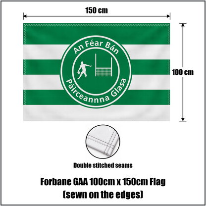 Forbane GAA 100cm x 150cm Flag (sewn on the edges) - ClubFlags.ie