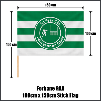 Forbane GAA 100cm x 150cm Stick Flag - ClubFlags.ie