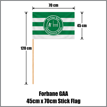 Forbane GAA 45cm x 70cm Stick Flag - ClubFlags.ie