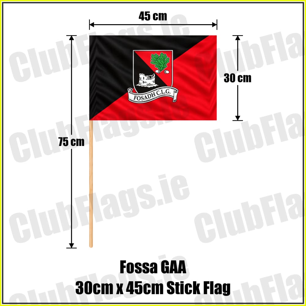 Fossa GAA 30cm x 45cm Stick Flag - ClubFlags.ie
