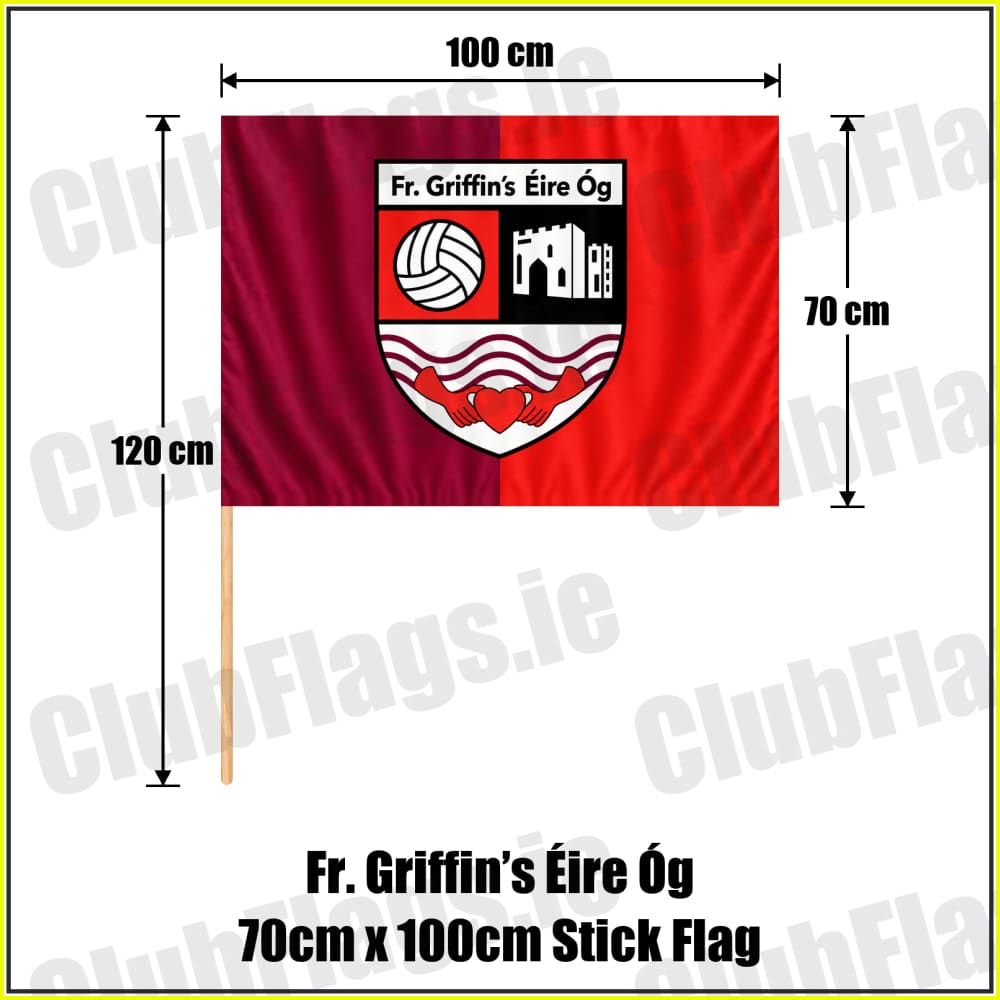 Fr. Griffin’s Éire Óg 70cm x 100cm Stick Flag - ClubFlags.ie
