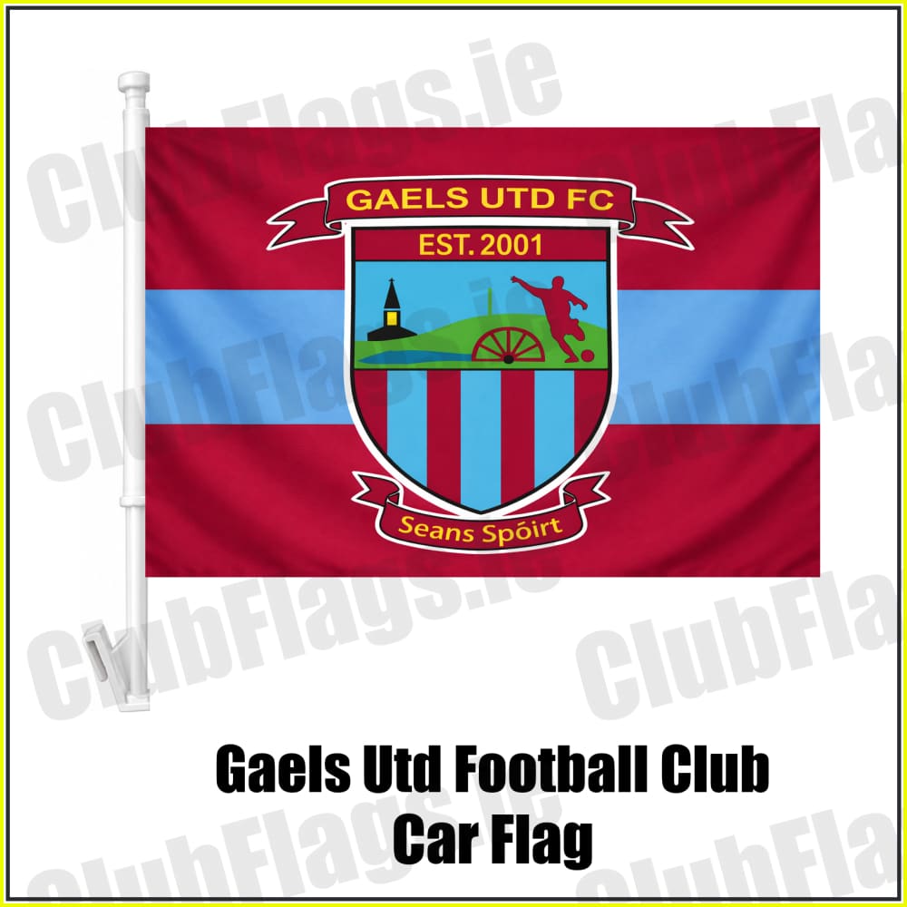 Gaels Utd Football Club Car Flag - ClubFlags.ie