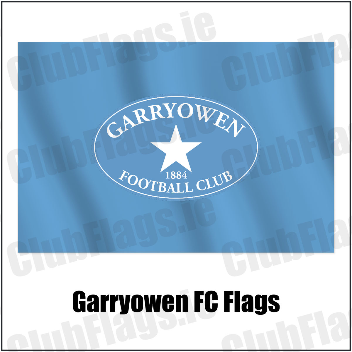 Garryowen FC Flags with the club crest and colours, Limerick Rugby - ClubFlags.ie