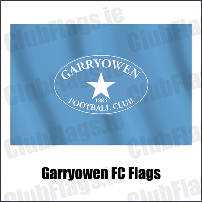 Garryowen FC Flags with the club crest and colours, Limerick Rugby - ClubFlags.ie