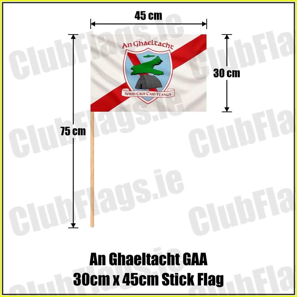 An Ghaeltacht GAA 30cm x 45cm Stick Flag - ClubFlags.ie