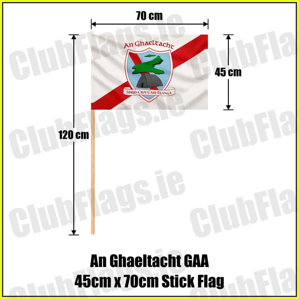 An Ghaeltacht GAA 45cm x 70cm Stick Flag - ClubFlags.ie